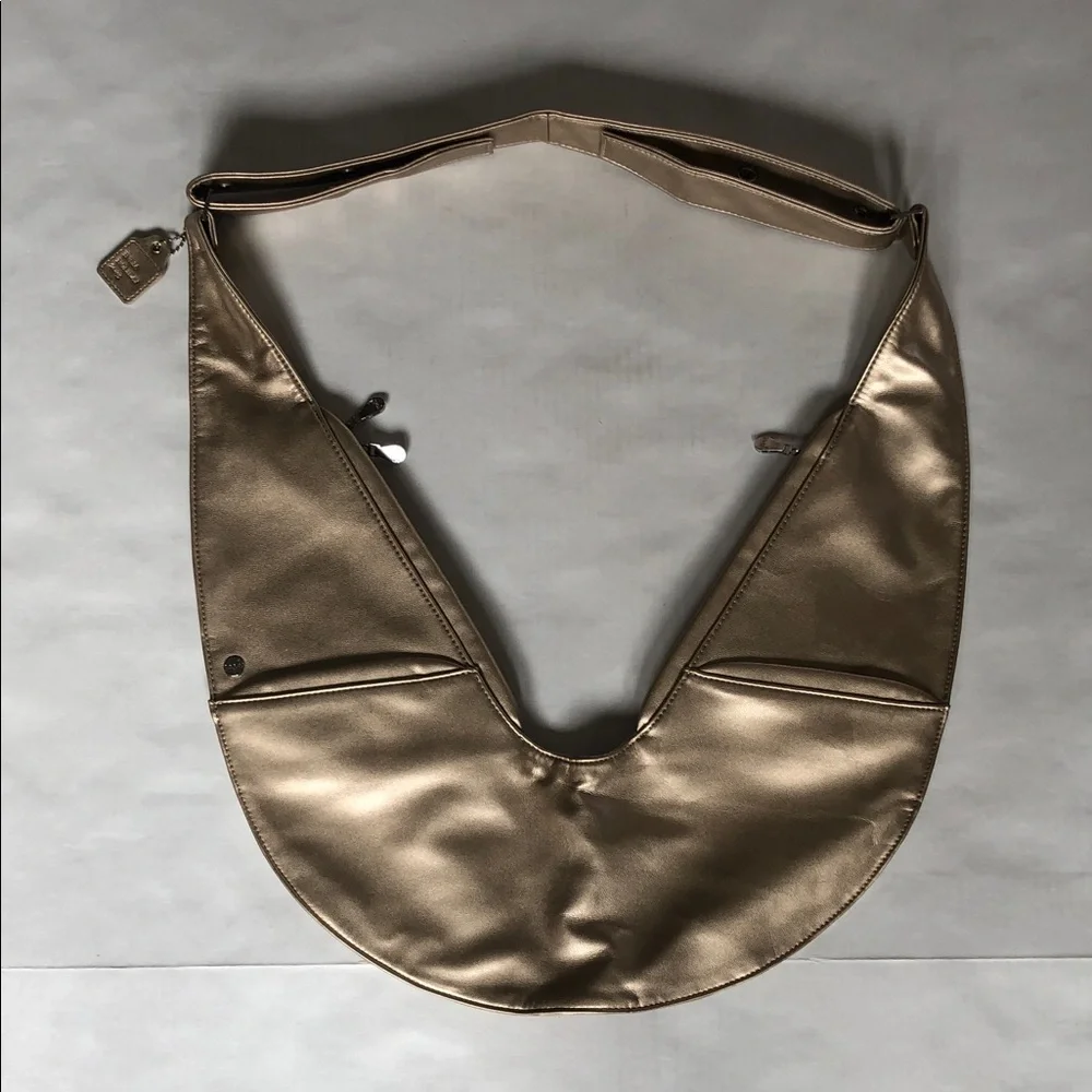 SASH Champagne Gold Travel Crossbody Sling Bag, Excellent - Picture 4 of 11